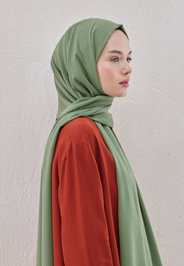 Premium Chiffon Hijab | Olive