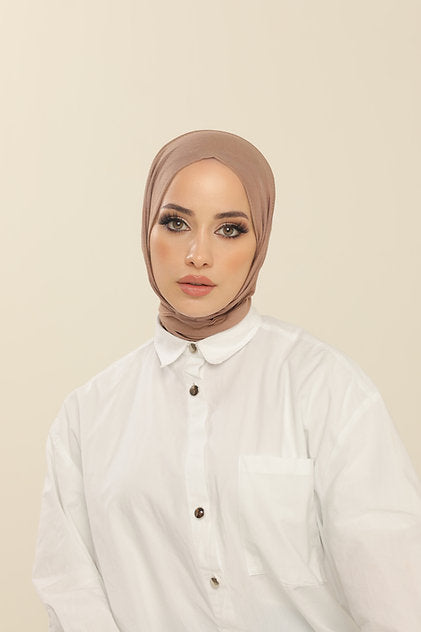 LARA PRACTICAL 5 SECONDS HIJAB | WARM TAUPE