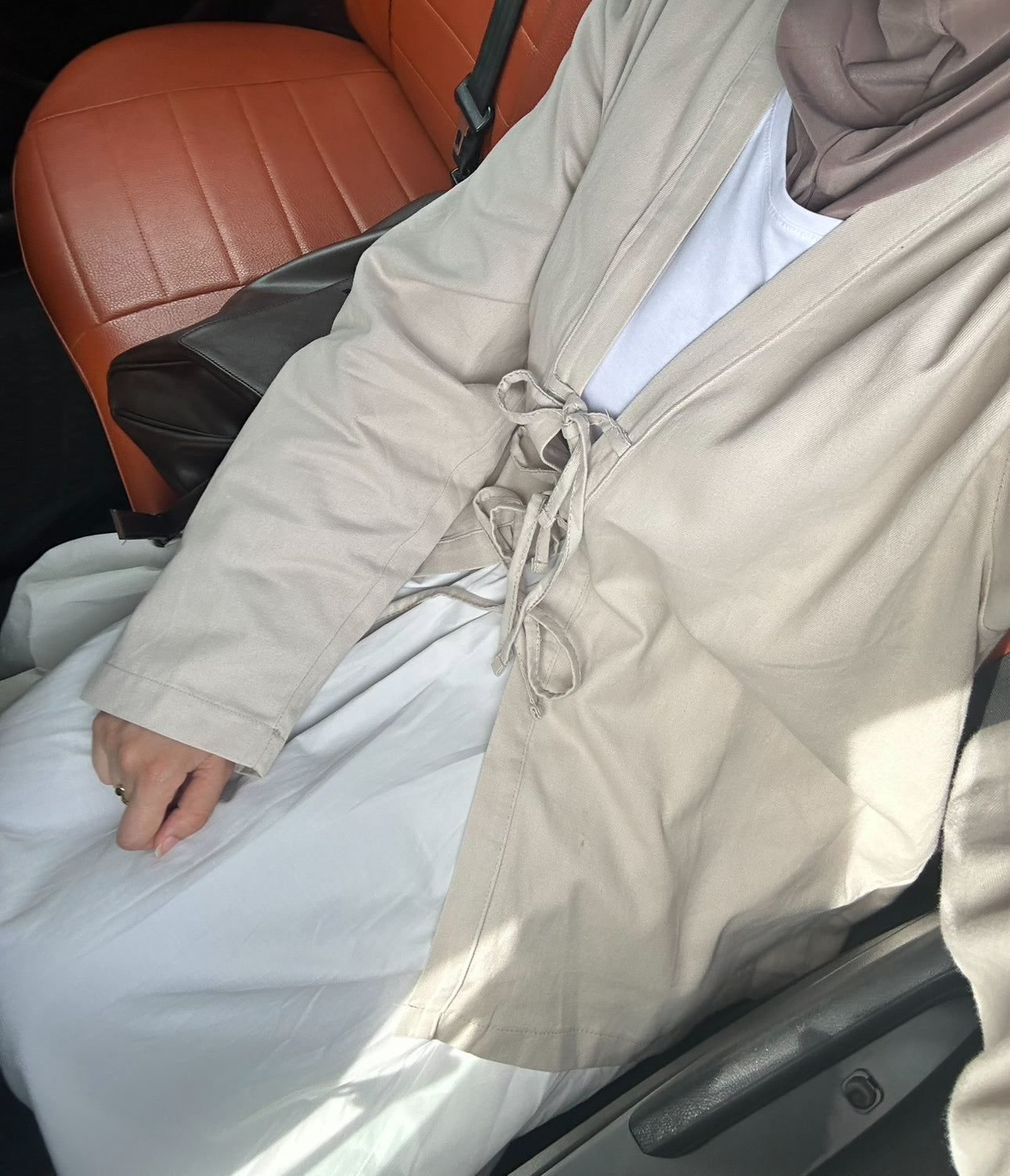 ARYA KIMONO TOP | Grey Taupe