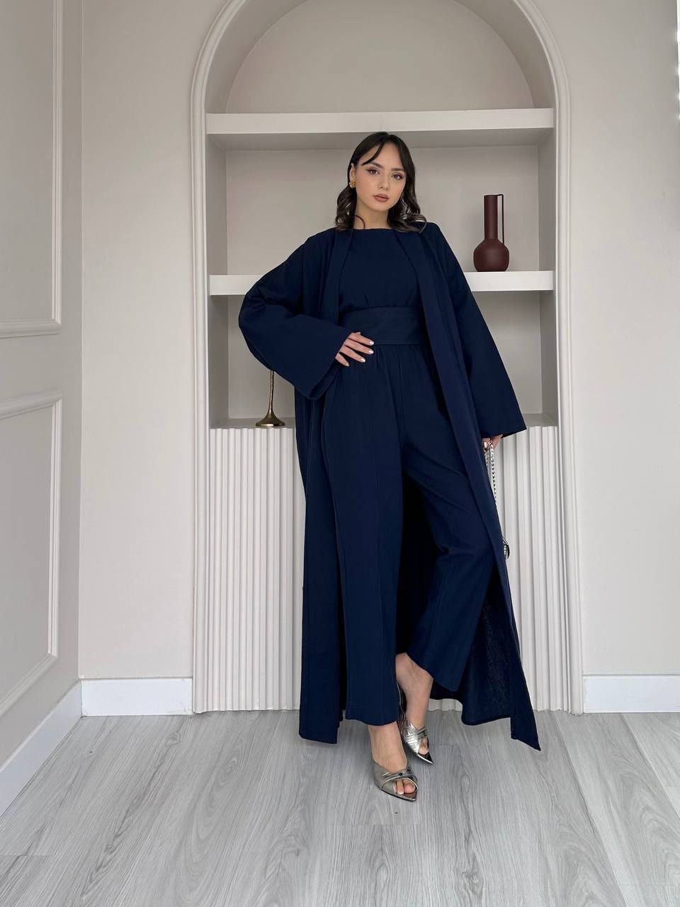 Abaya set for Eid and Ramadan 3 pieces NO BELT| Shazia