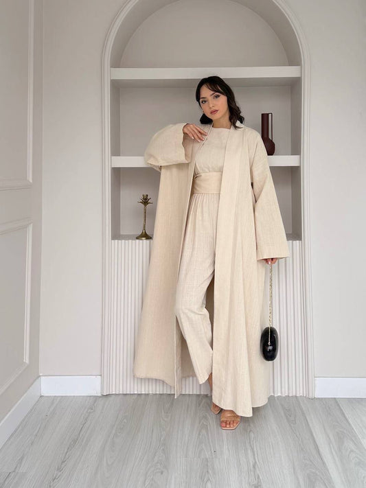 Abaya set for Eid and Ramadan 3 pieces NO BELT| Shazia