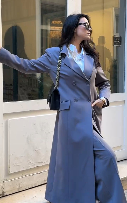 2 Piece Blazer Abaya Set | Abaya suit UK | Dark Moon