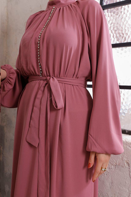 AYA EID DRESS UK | DUSTY PINK