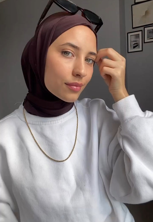 LARA PRACTICAL 5 SECONDS HIJAB | Brown