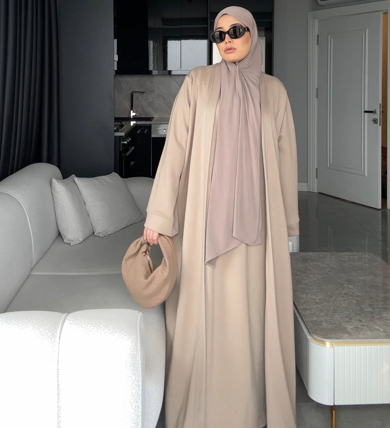 Liquid Jersey Scarf | Dutch Hijab | Mocha