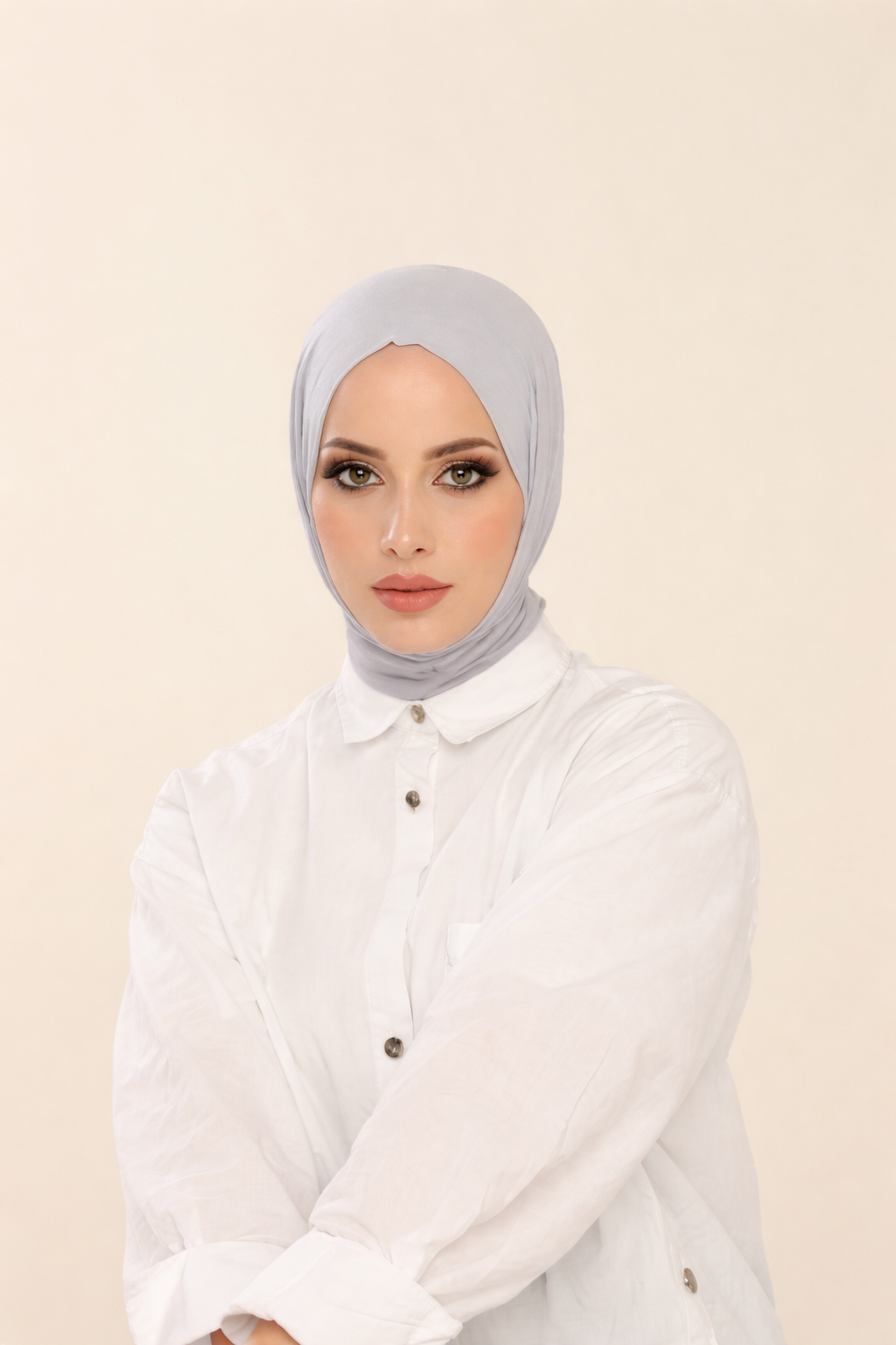 LARA PRACTICAL HIJAB | 5 SECONDS HIJAB | light GRAY