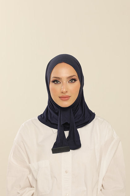 LARA PRACTICAL 5 SECONDS HIJAB | NAVY BLUE