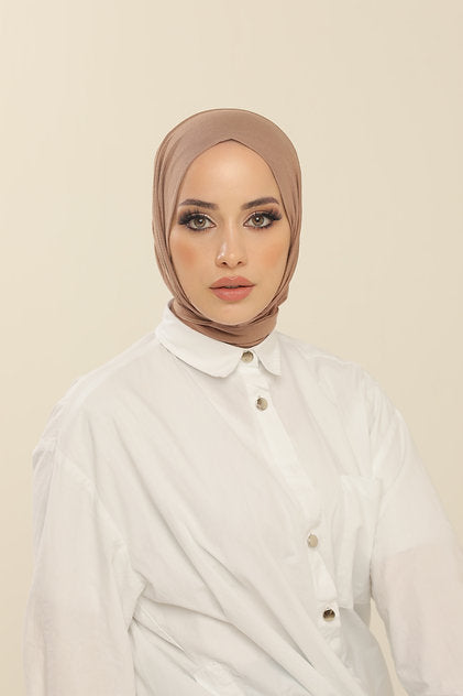 LARA PRACTICAL 5 SECONDS  HIJAB | WARM TAUPE