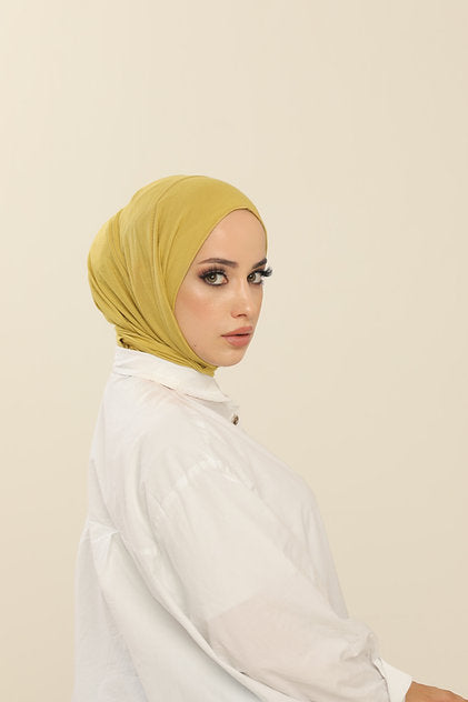 LARA PRACTICAL 5 SECONDS  HIJAB | SAFFRON