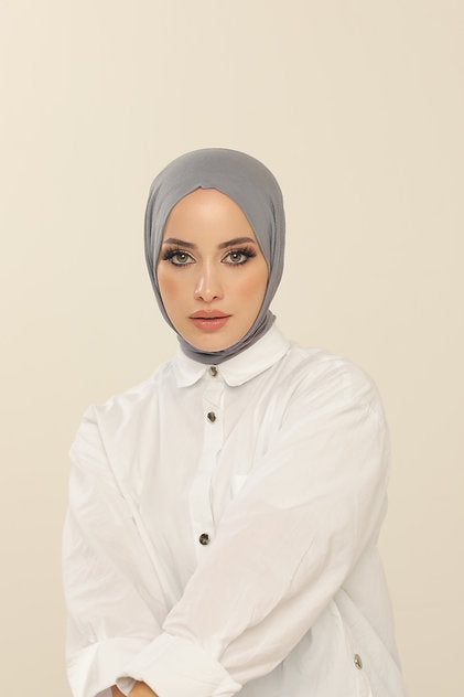 LARA PRACTICAL HIJAB | 5 SECONDS HIJAB | DOVE GRAY