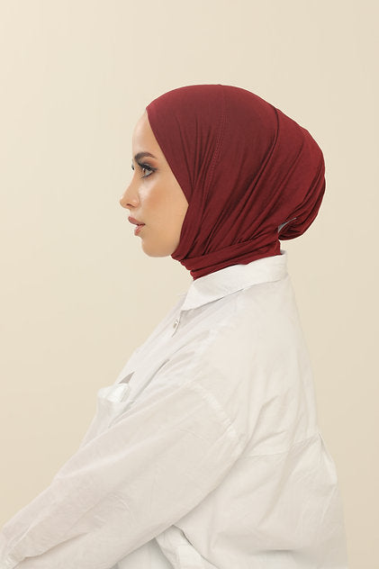 PRACTICAL HIJAB | 5 SECONDS HIJAB | MAROON