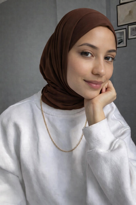 LARA PRACTICAL 5 SECONDS  HIJAB | Light Brown