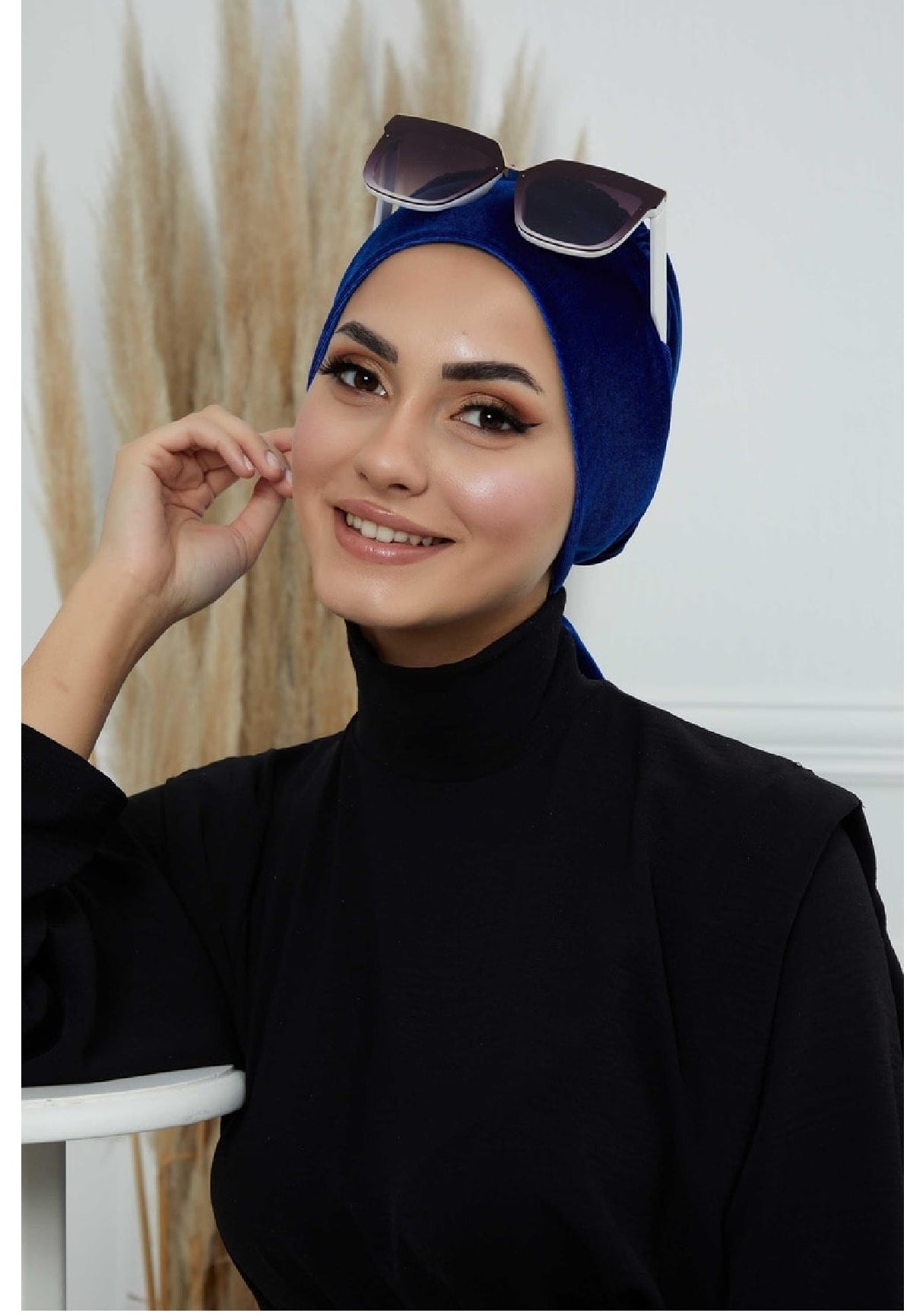 Turban bonnet | Saxe Blue