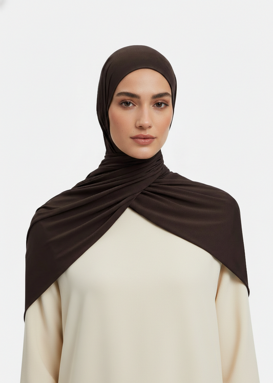 Liquid Jersey Scarf | Dutch Hijab | Coffee Beans