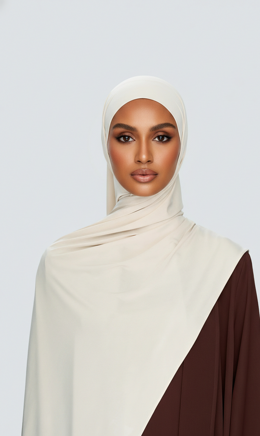 Liquid Jersey Scarf | Dutch Hijab | Beige