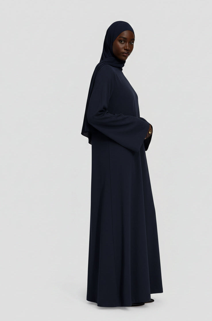 Essential Basic Dress Hijab | Dark BLUE