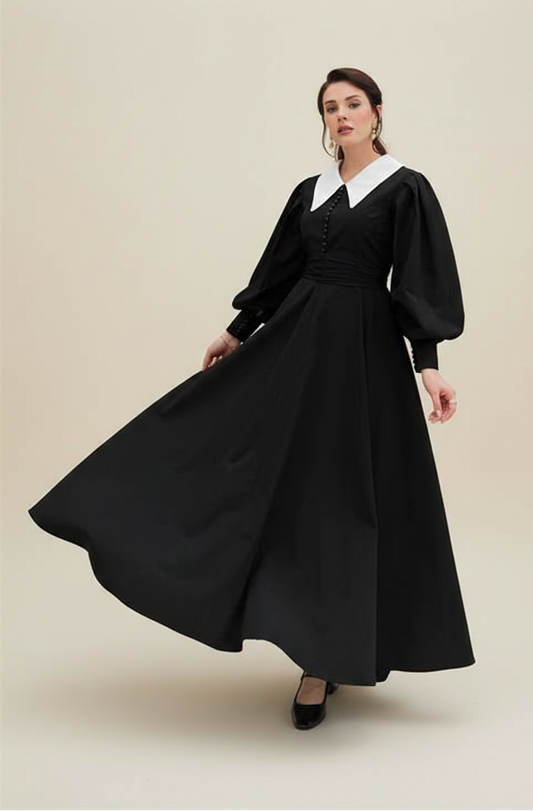 BELLE MODEST OCCASIONAL WAER DRESS | BLACK PEARL