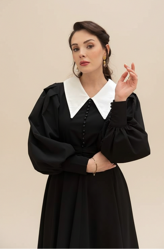 BELLE MODEST OCCASIONAL WAER DRESS | BLACK PEARL