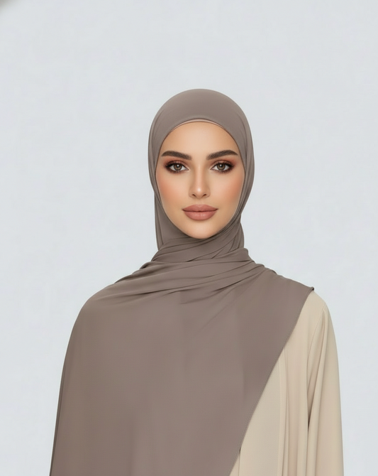 Liquid Jersey Scarf | Dutch Hijab | Mocha