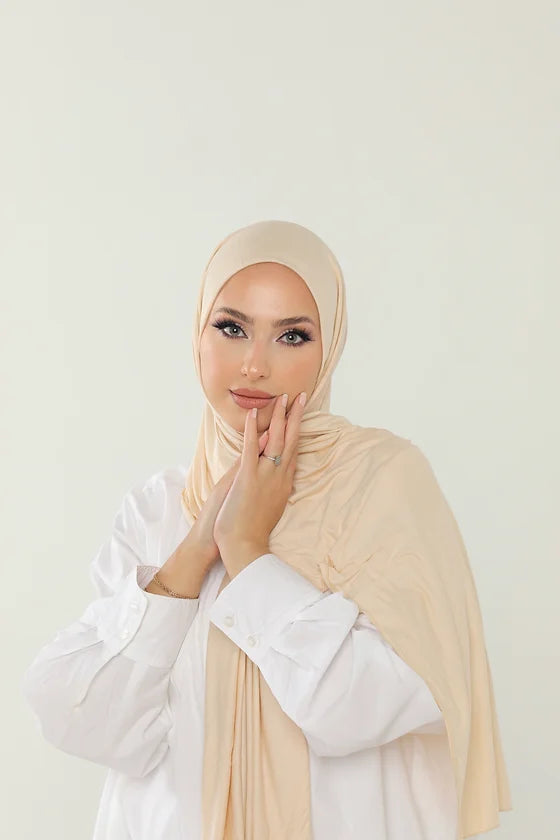 AMIRA PREMIUM  JERSEY  HIJAB | AMIRA | VANILLA