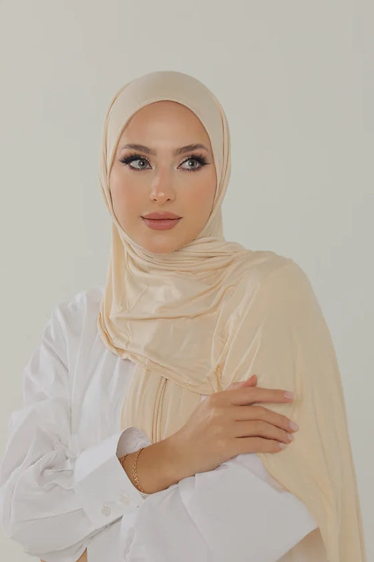 AMIRA PREMIUM  JERSEY  HIJAB | AMIRA | VANILLA