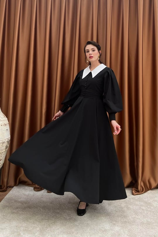 BELLE MODEST OCCASIONAL WAER DRESS | BLACK PEARL