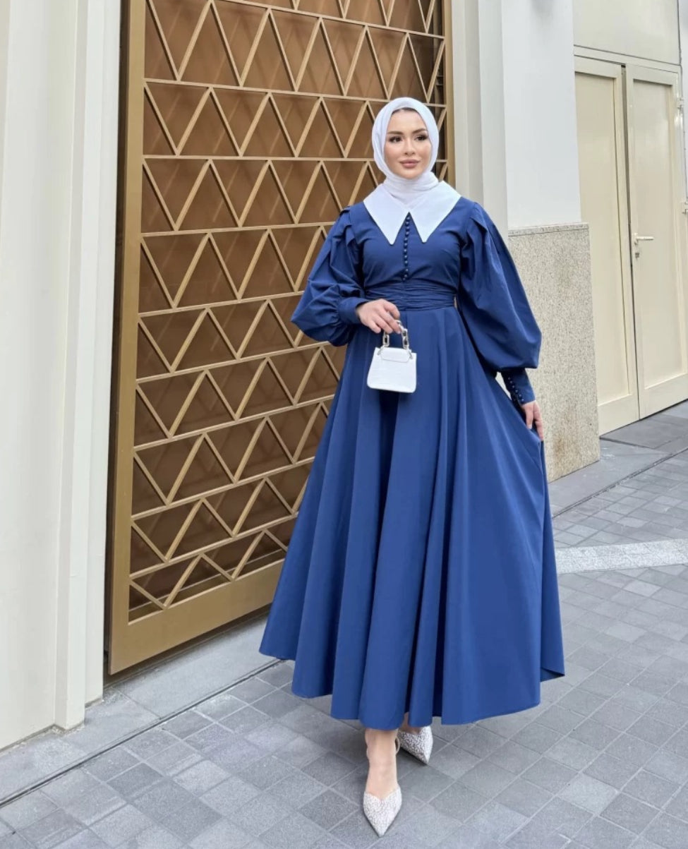 BELLE MODEST OCCASIONAL WAER DRESS | MIDNIGHT BLUE