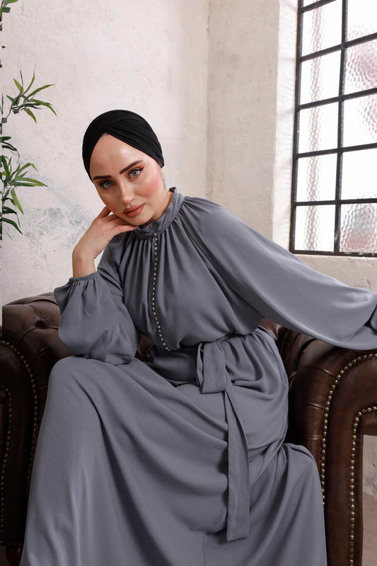 AYA EID DRESS UK | GRAY MOON