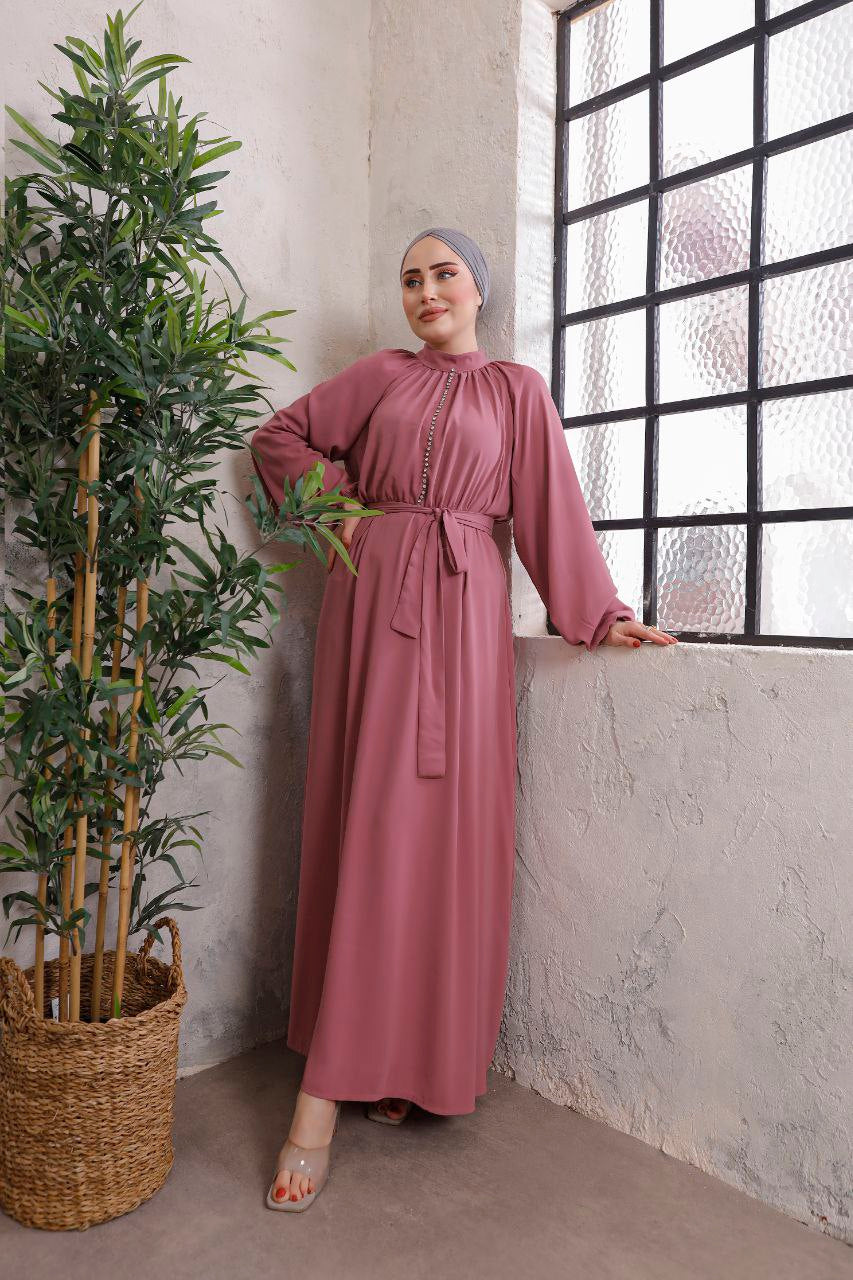 AYA EID DRESS UK | DUSTY PINK