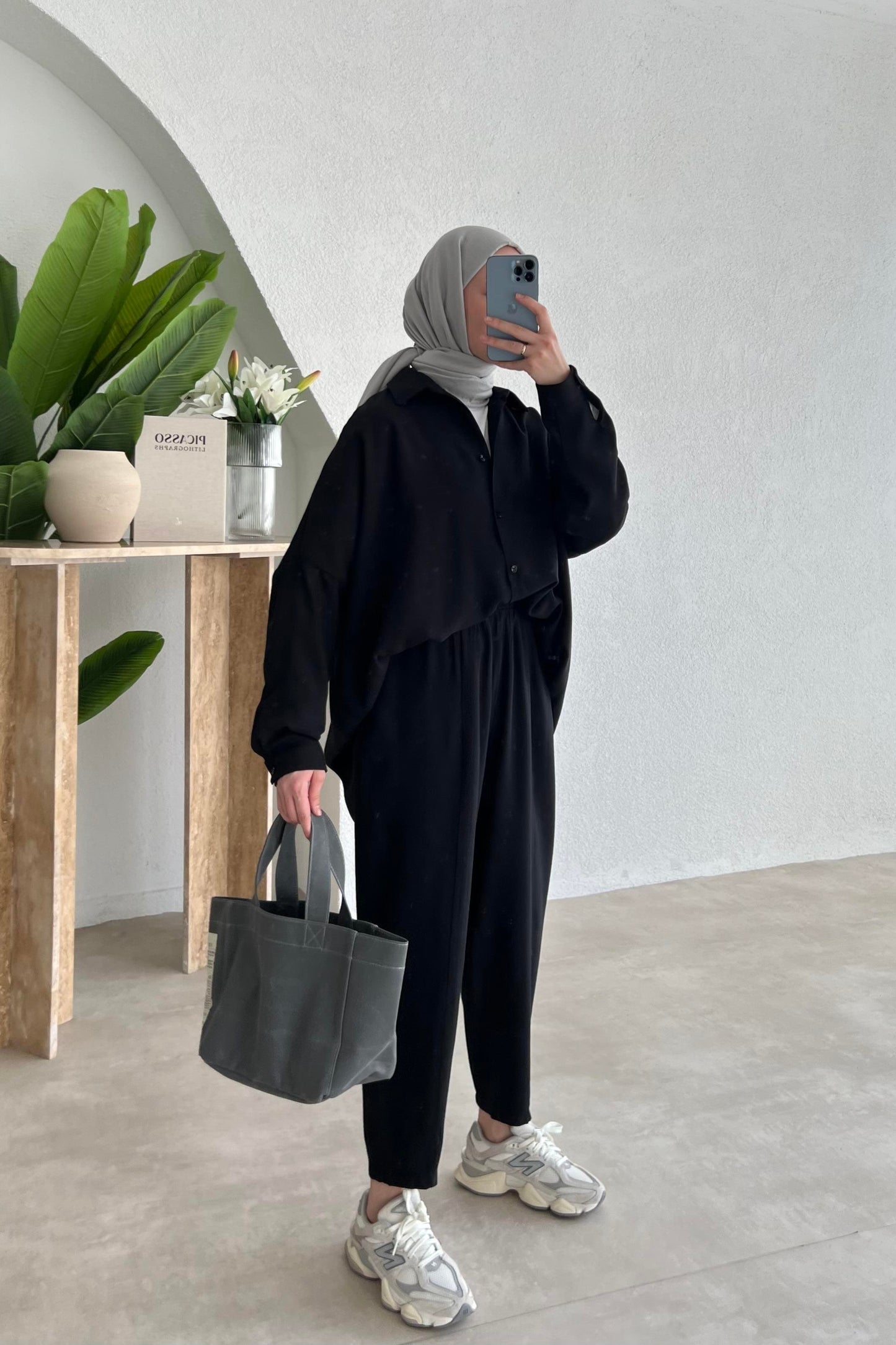 MARIA HIJAB COORD | TROUSERS SET | BLACK