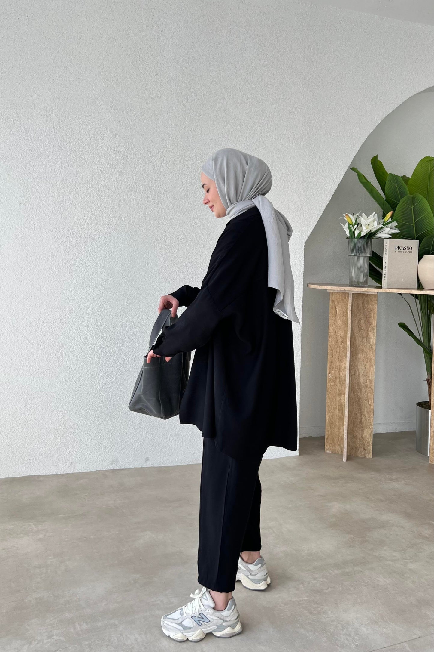 MARIA HIJAB COORD | TROUSERS SET | BLACK