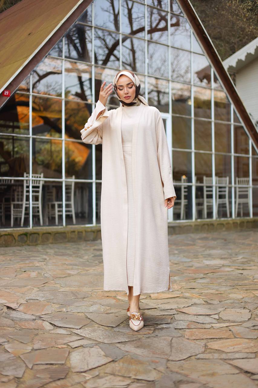 YAFA ESSENTIAL ABAYA SET | IVORY