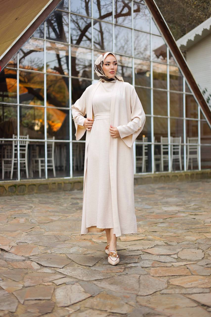 YAFA ESSENTIAL ABAYA SET | IVORY