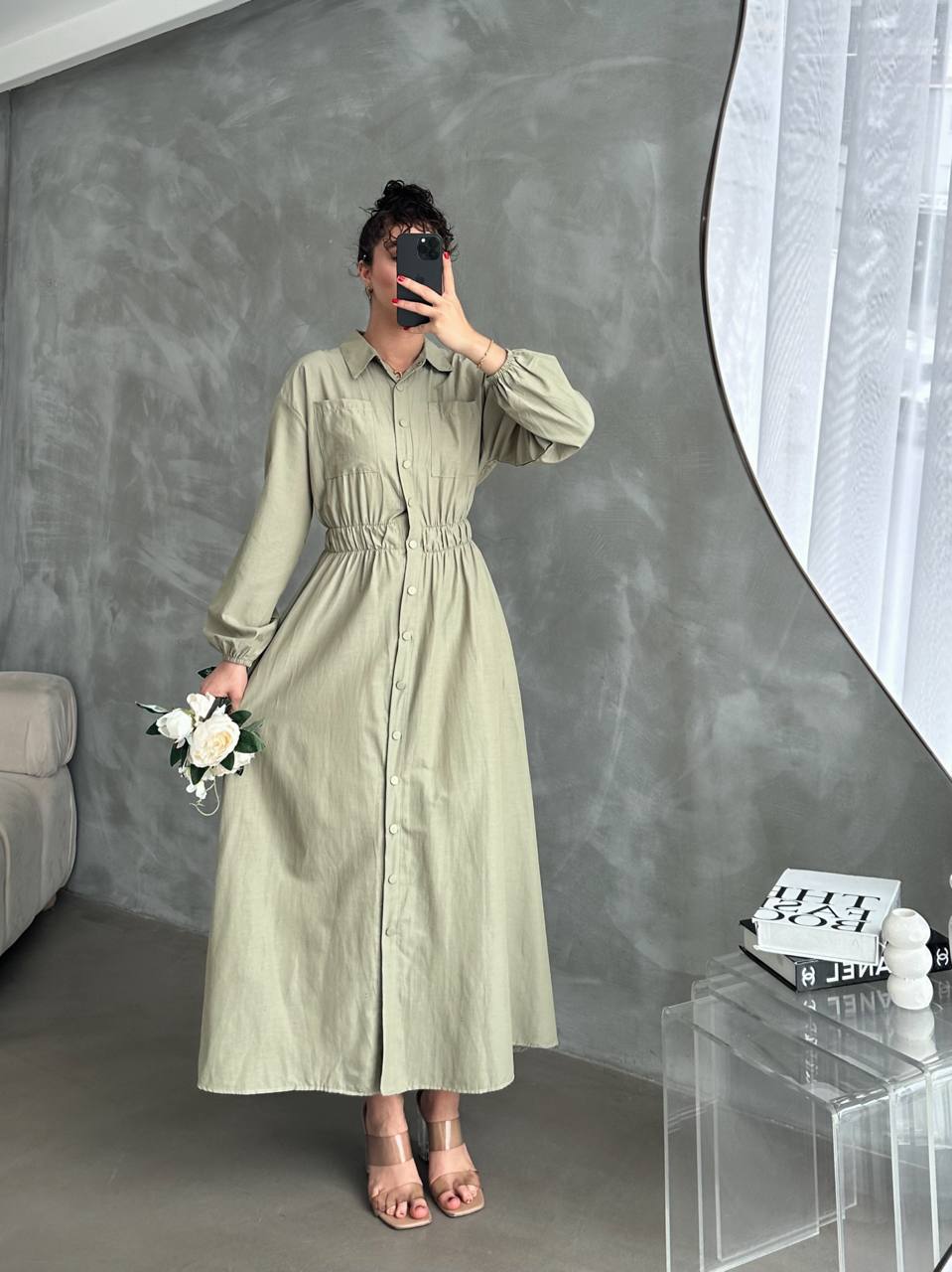 Casual maxi dress with pockets best sale