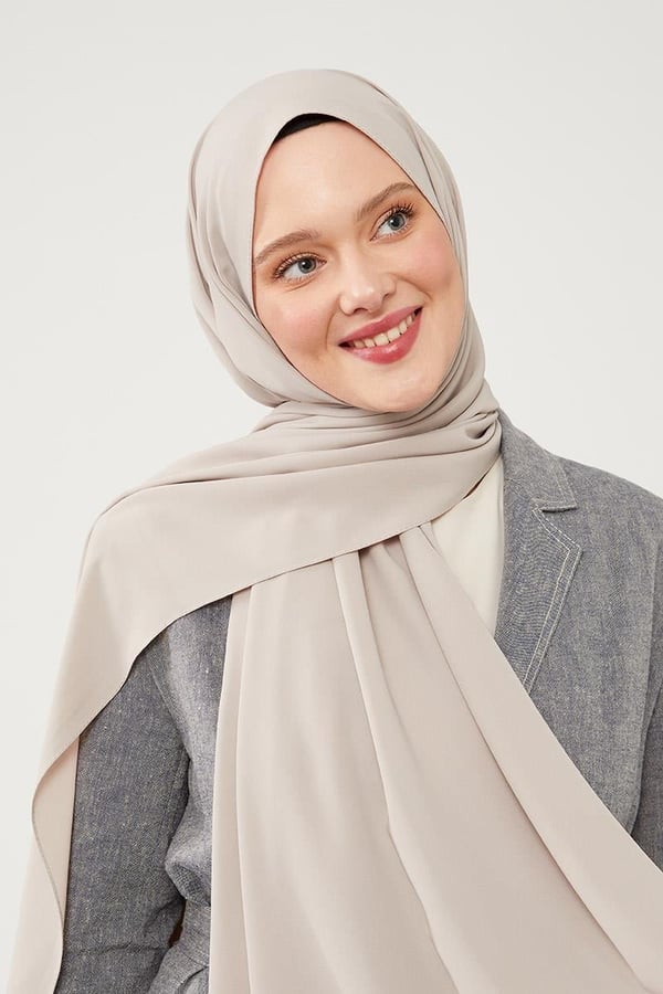 Medina Silk Hijabs |Taupe Grey