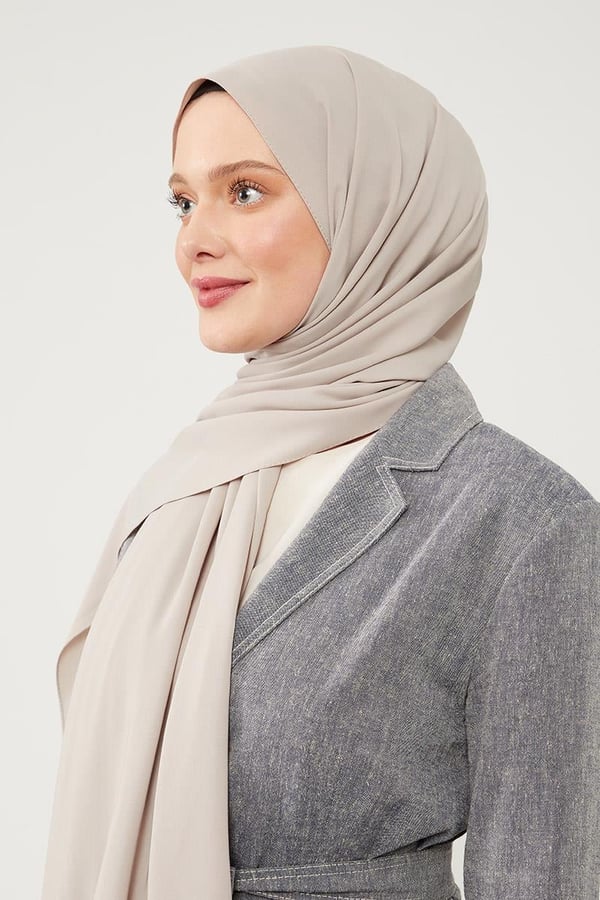 Medina Silk Hijabs |Taupe Grey