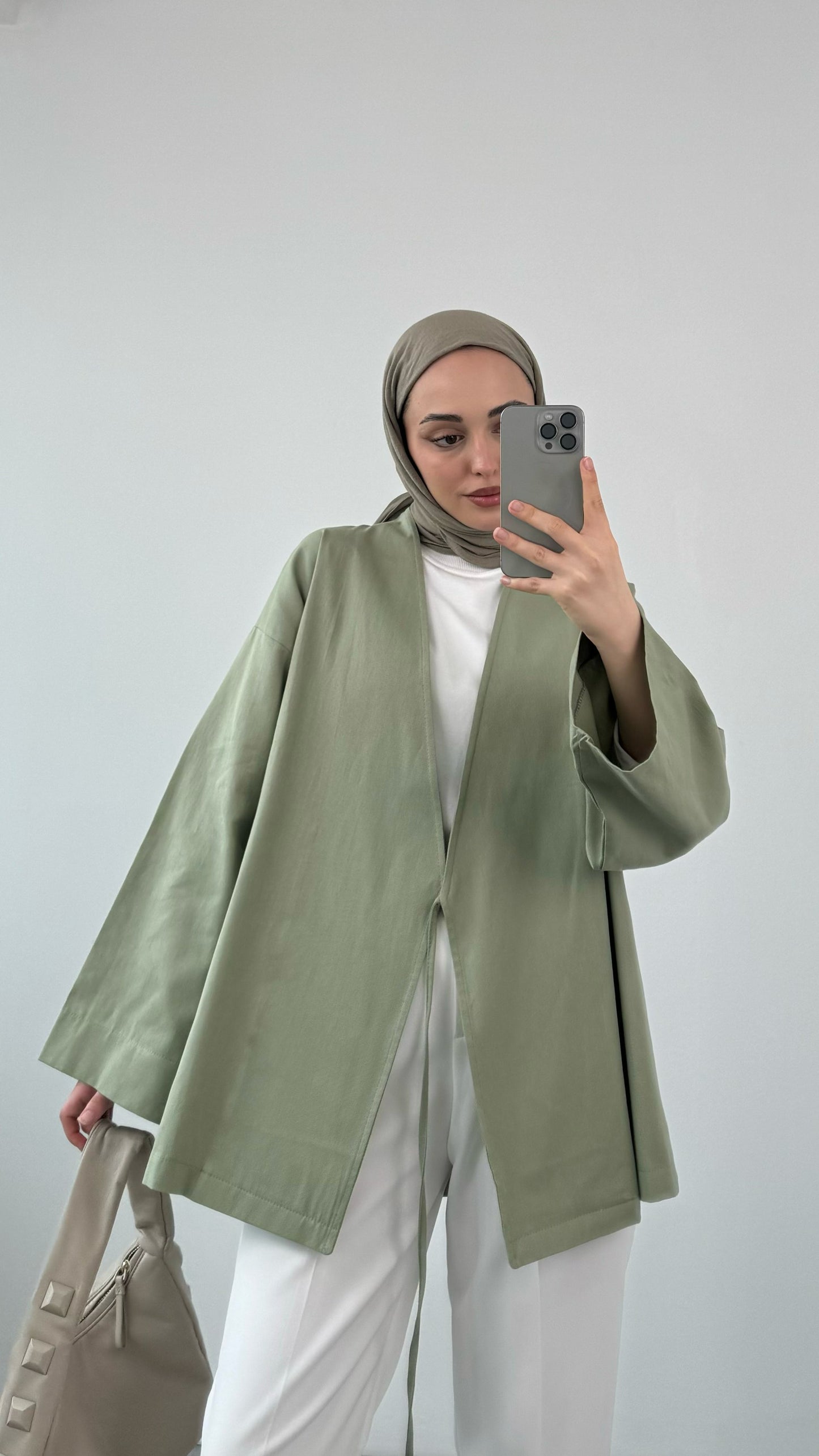ARYA KIMONO WRAP TOP | Sage Green
