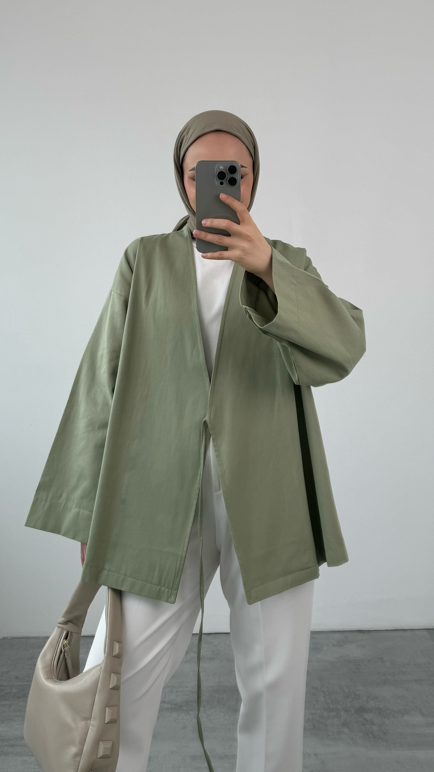 ARYA KIMONO WRAP TOP | Sage Green