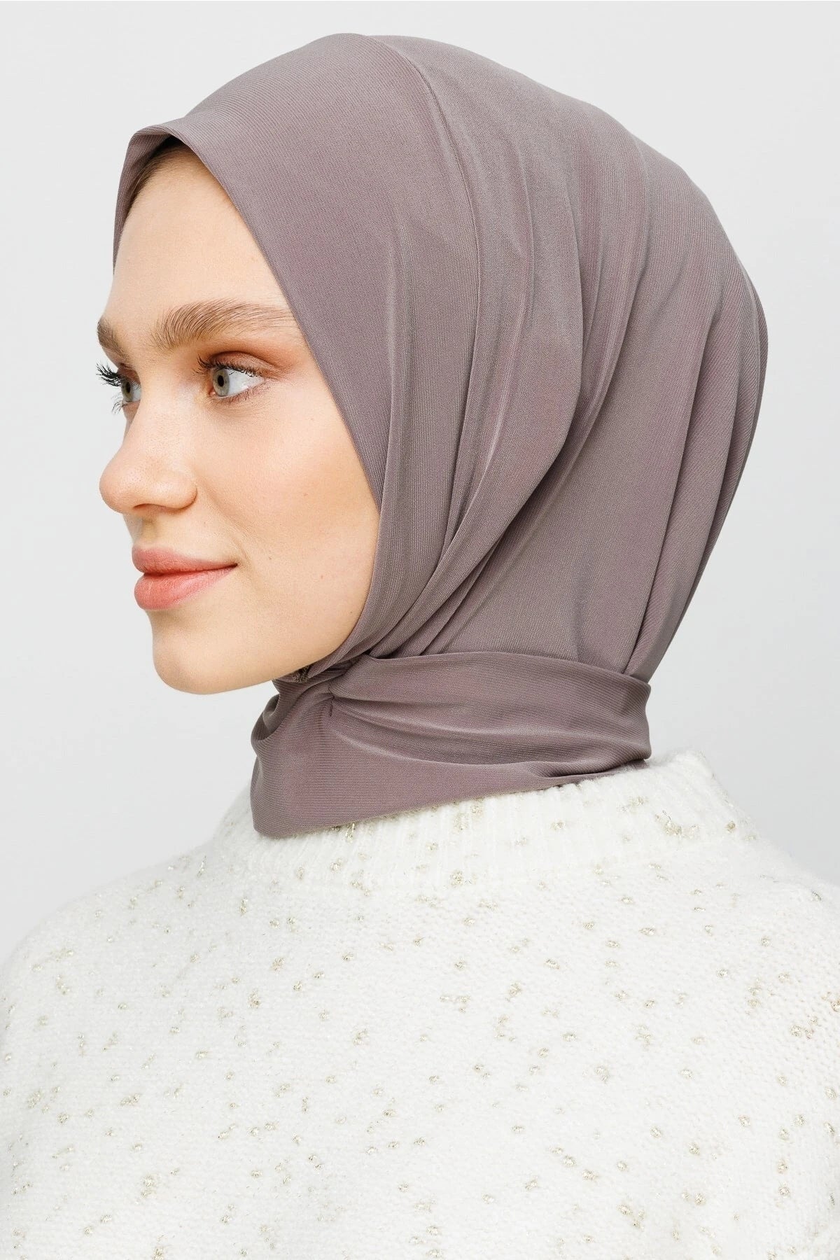 PRACTICAL JERSEY HIJAB | 5 SECONDS HIJAB | DEEP TAUPE