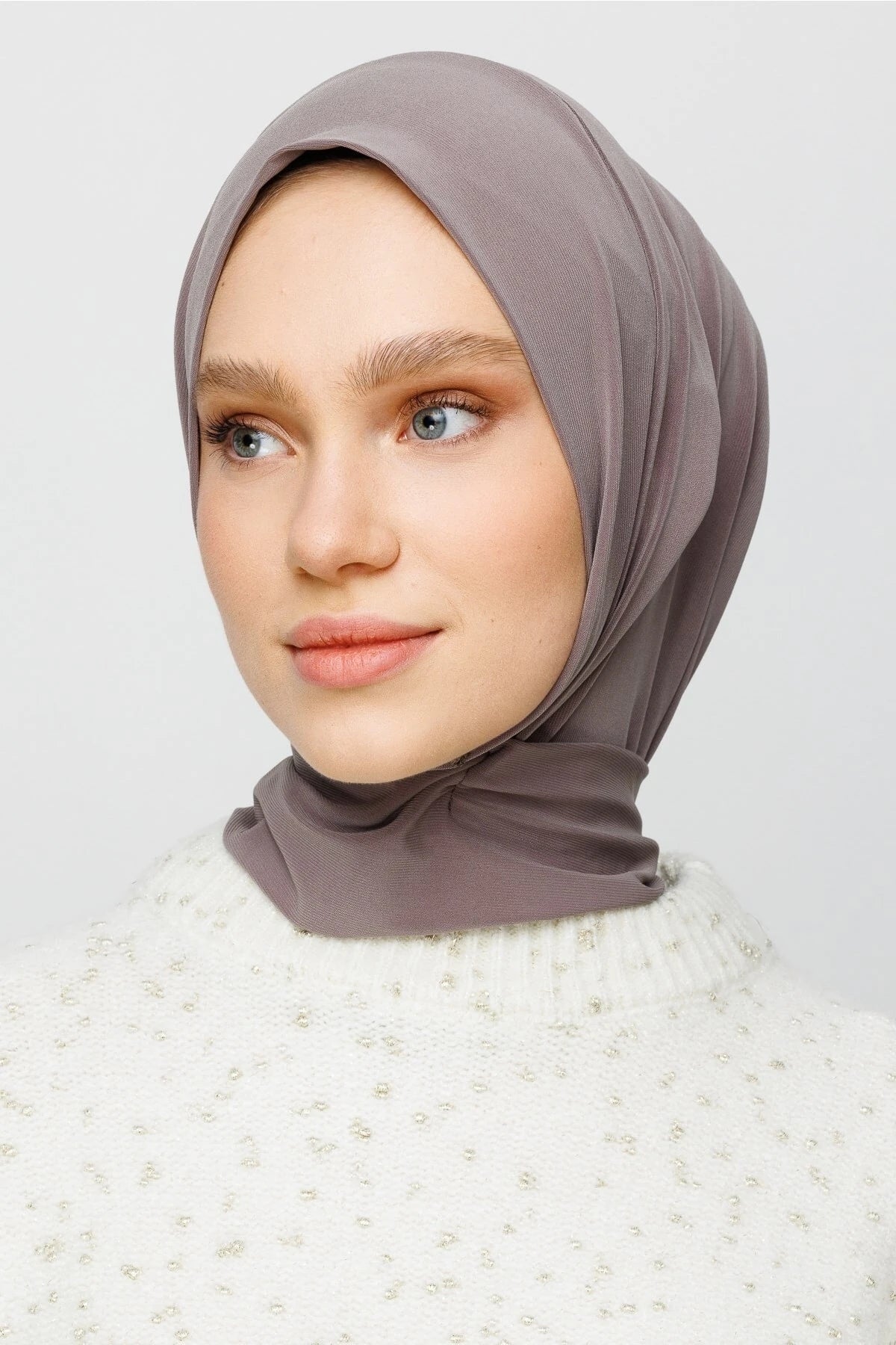 PRACTICAL JERSEY HIJAB | 5 SECONDS HIJAB | DEEP TAUPE